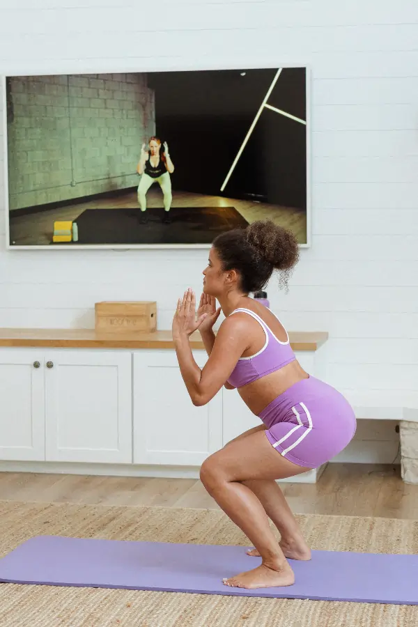 low impact cardio squat.