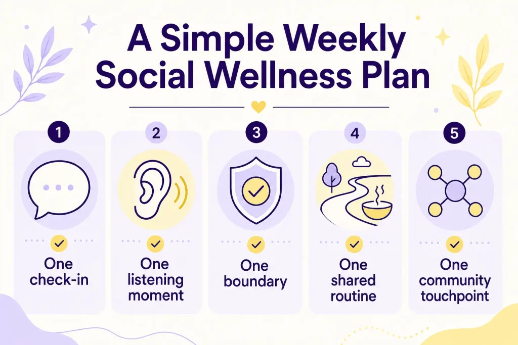 Simple Weekly Social Wellness Plan