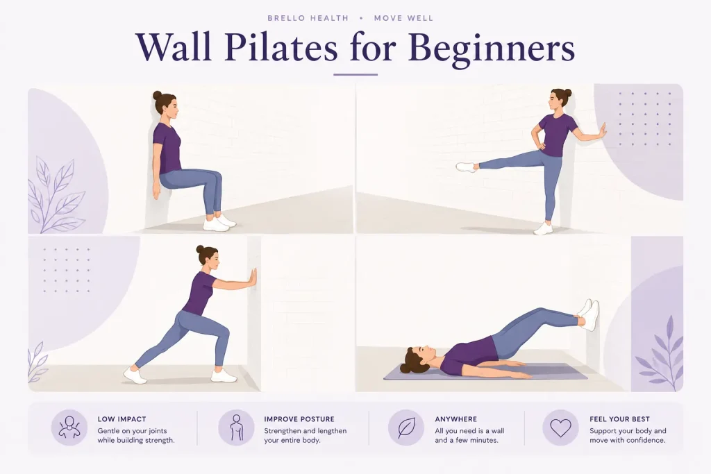 Wall Pilates for Beginners Graphic